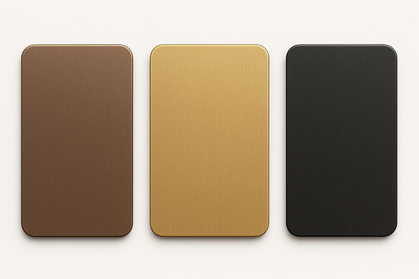decorative finishes( bronze, gold, black)
